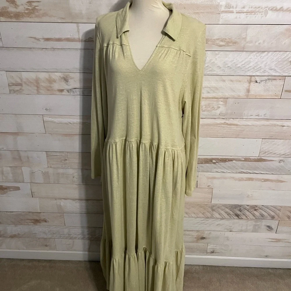 NWT Free people size P/S moonlight midi dress in Fava bean color - Picture 5 of 12